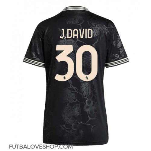 Dres Juventus Jonathan David #30 Tretina pre Ženy 2025-26 Krátky Rukáv